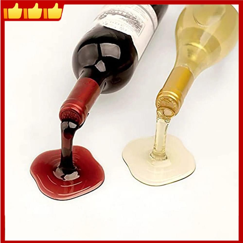 Suporte Flutuante Criativo Para Garrafa De Vinho , Anti-Derramamento Bancada , Bar Doméstico E Decoração De Cozinha
