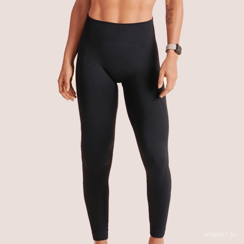 Leggings de Cintura Alta com Faixa de Silicone, Ventilação e Liberdade de Movimento