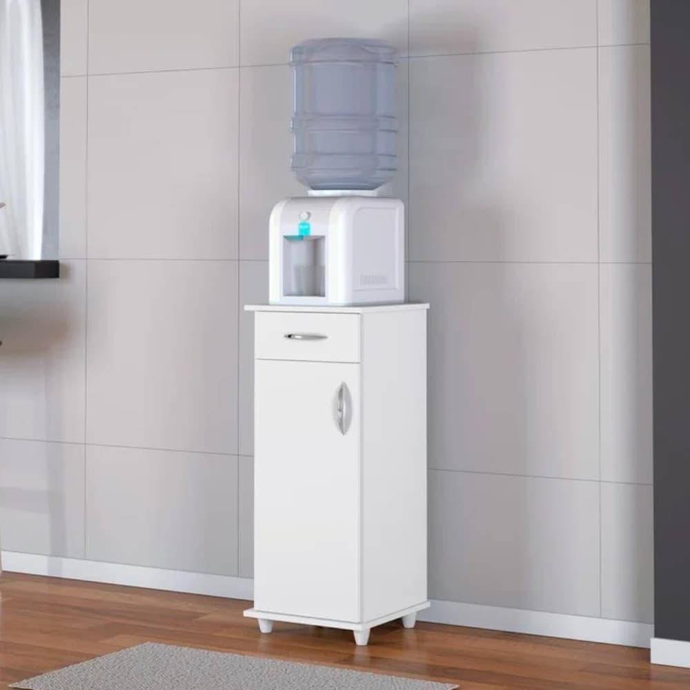 Balcão Compacto e Versátil Viena Home 1 Porta 1 Gaveta Fundo em MDF