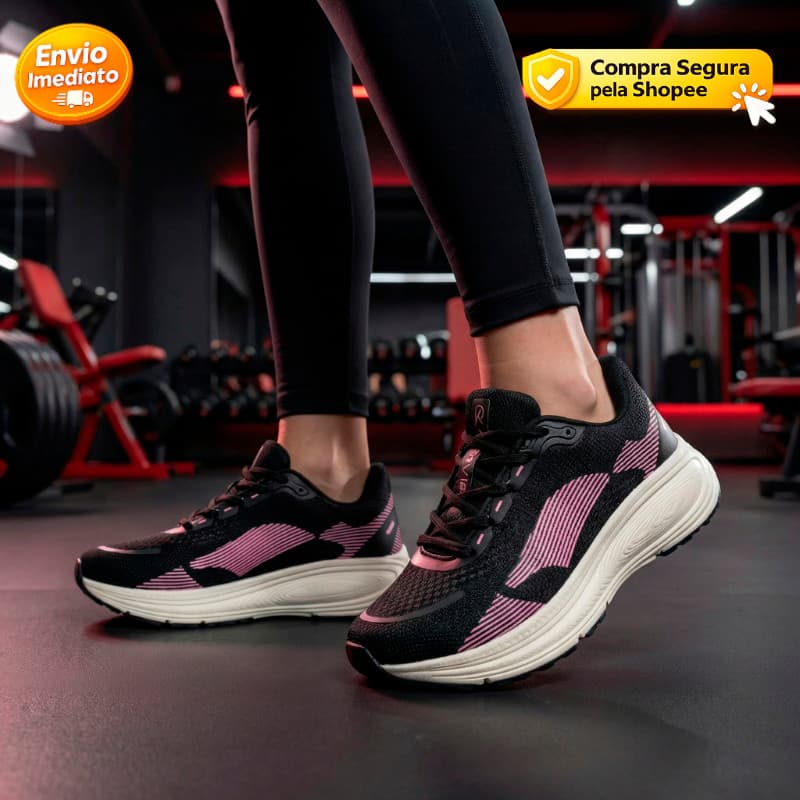 Tênis Feminino Esportivo Leve Academia Caminhada Confortável Solado Macio