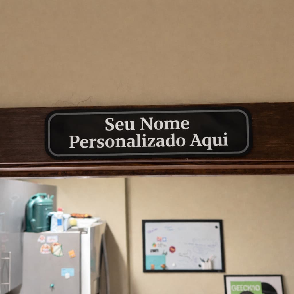 Placa de Nome de Quarto Personalizável  - Quartos - paredes - organização gavetas