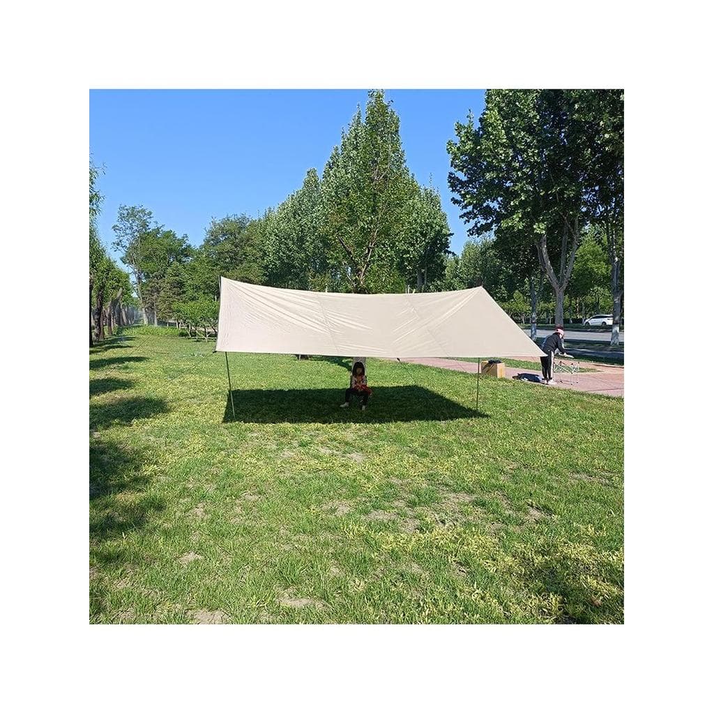 Barraca de acampamento ao ar livre dossel Multi-Purpose acampamento cortina à prova de chuva toldo dourado tenda de doss