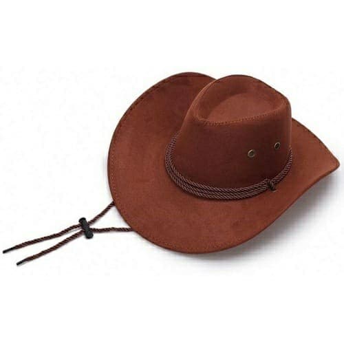 Chapéu Country Cowboy Americano Modelo Clássico Em Feltro Marrom