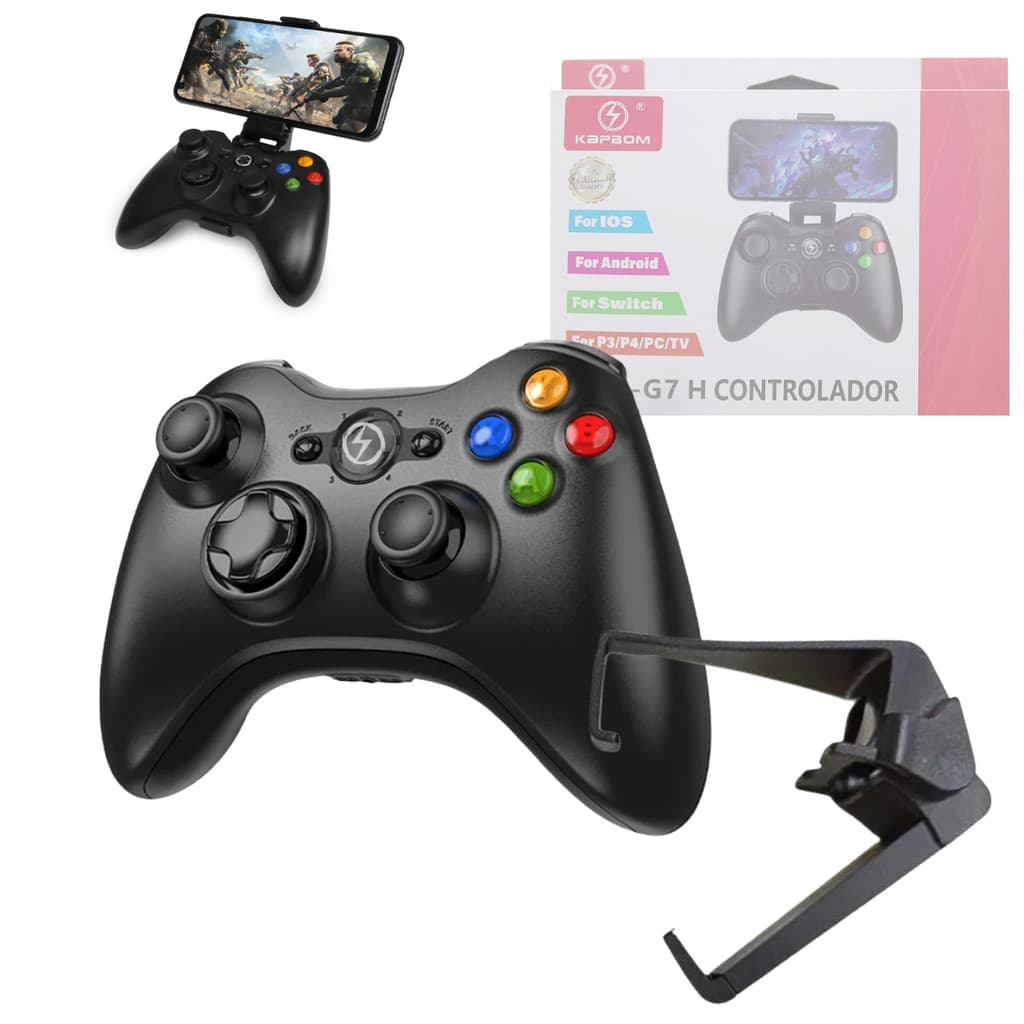 Controle Gamer Celular Joystick Manete Bluetooth  KAP-G7 (H)