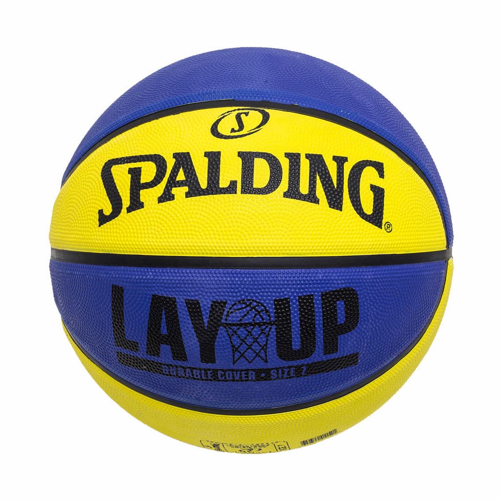 Bola De Basquete Spalding Lay-Up - Azul e Amarelo