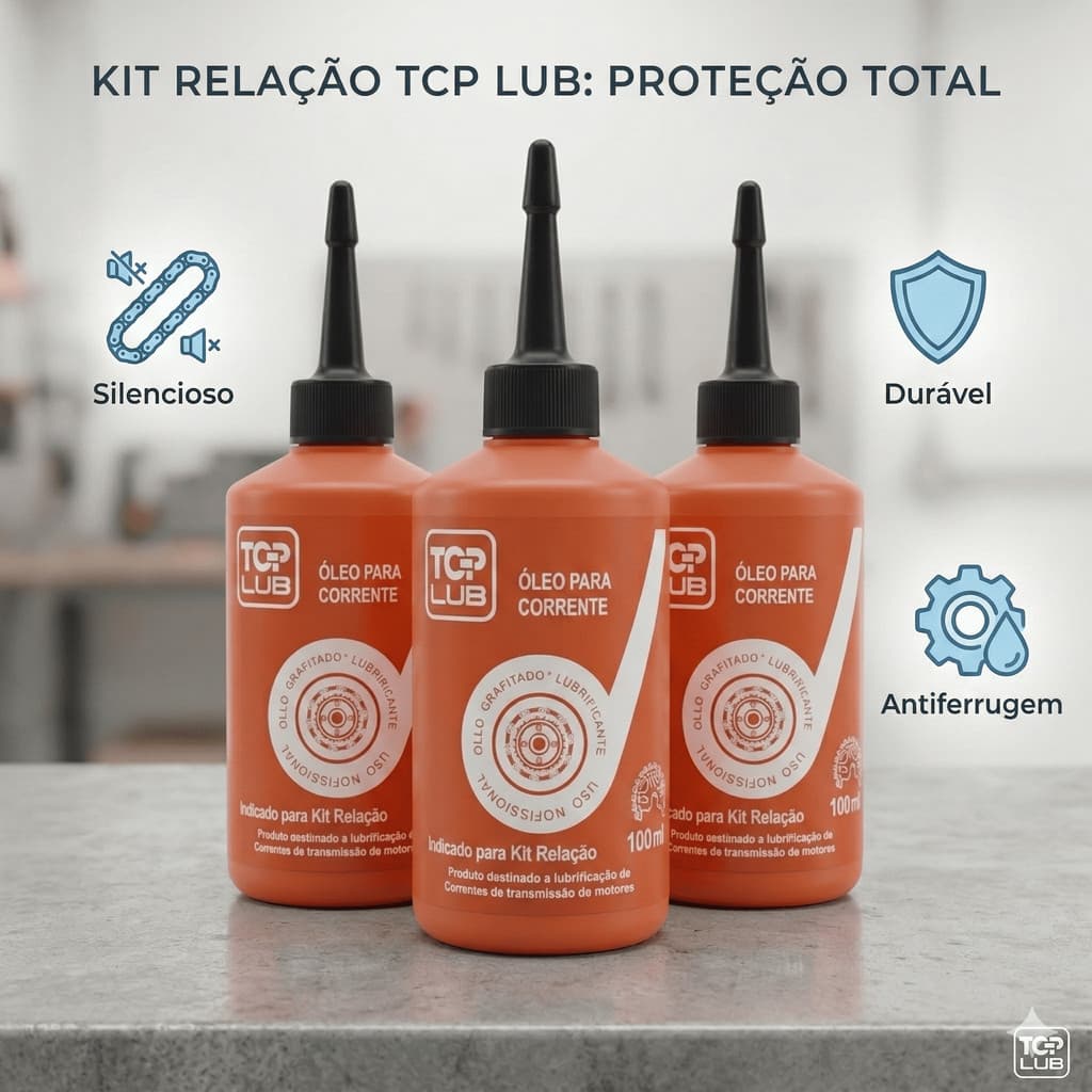 Óleo Lubrificante Corrente Moto E Bike Grafitado Profissional 100ml