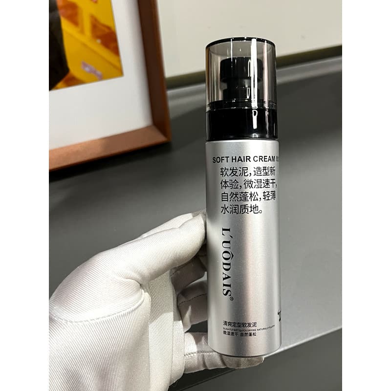 Estilo refrescante argila de cabelo macio fosco estilo cabelo Natural fofo ligeiramente molhado cera de cabelo de secage