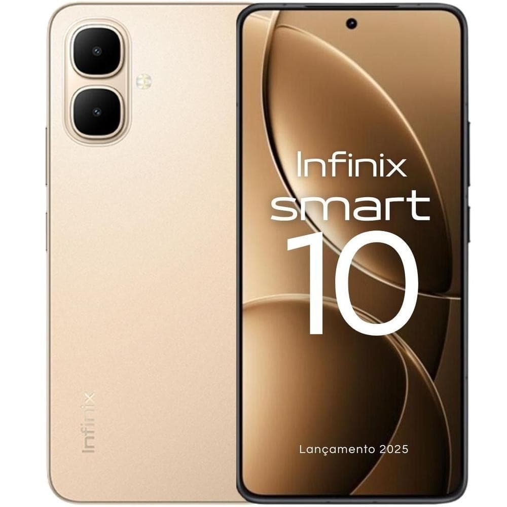 Infinix Smart 10 128GB 8GB RAM Tela 120Hz Bateria 5000mAh IP64 Celular Octa-Core