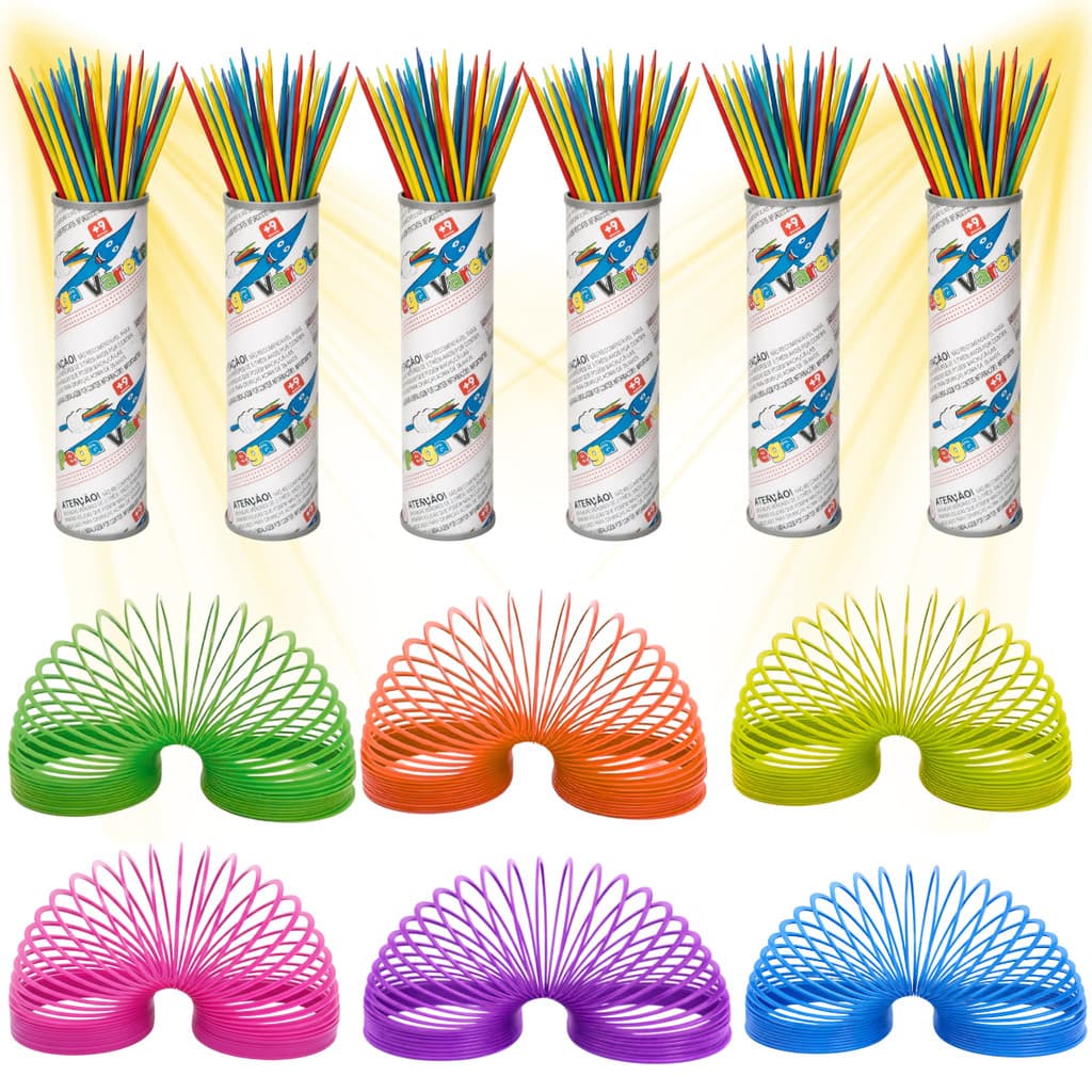 Kit mola maluca 6 + 6 pega vareta Lembrancinha Aniversario Infantil