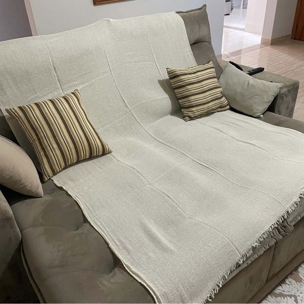 Manta Para Sofá Grande 100% algodão Decorativa Protetora Cama Sofá Sofá Retratil Artesanal