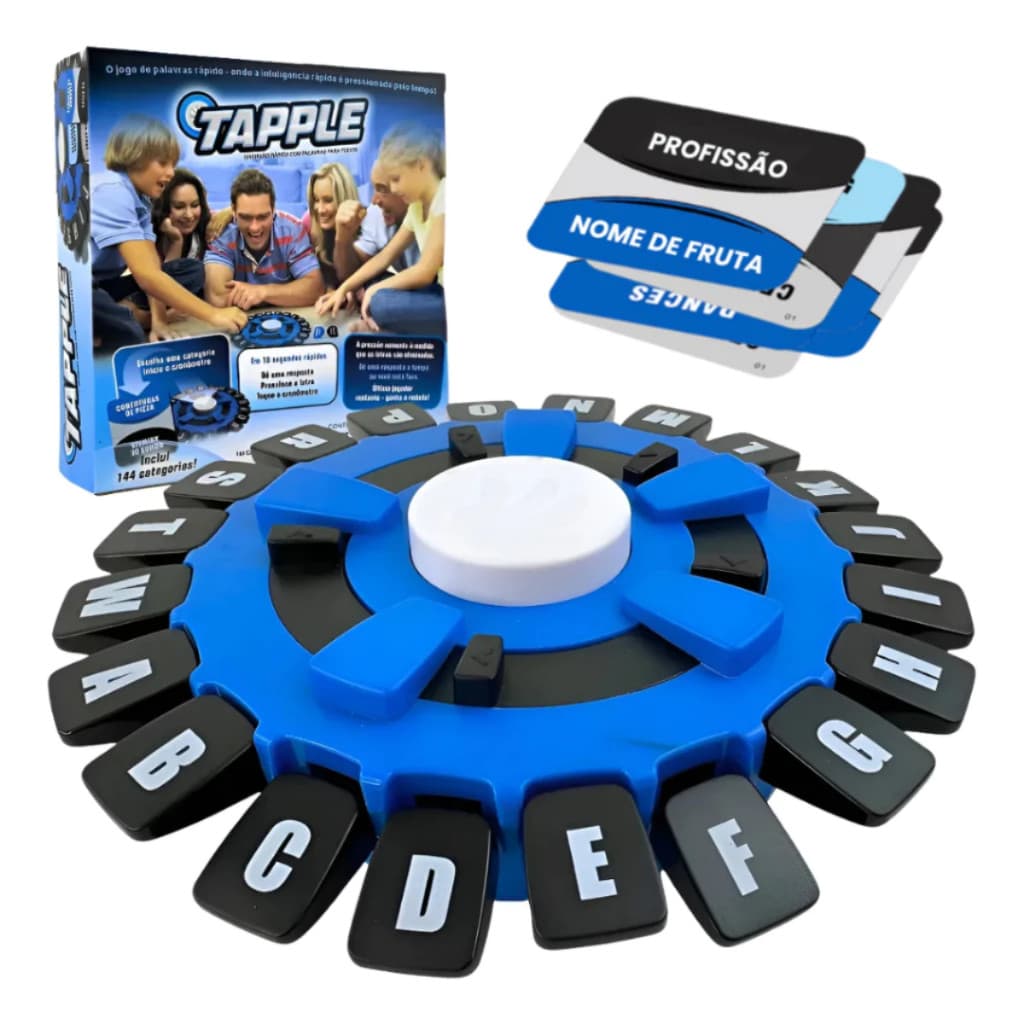 Jogo de Palavras Tapple De Tabuleiro para Crianças Quick Family Stop Rápido e Divertido
