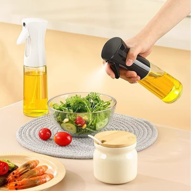 Spray Borrifador de Azeite Pulverizador Óleo Azeite Spray 210ml🌿 Borrifador Spray de Vidro Premium para Azeite, Vinagr