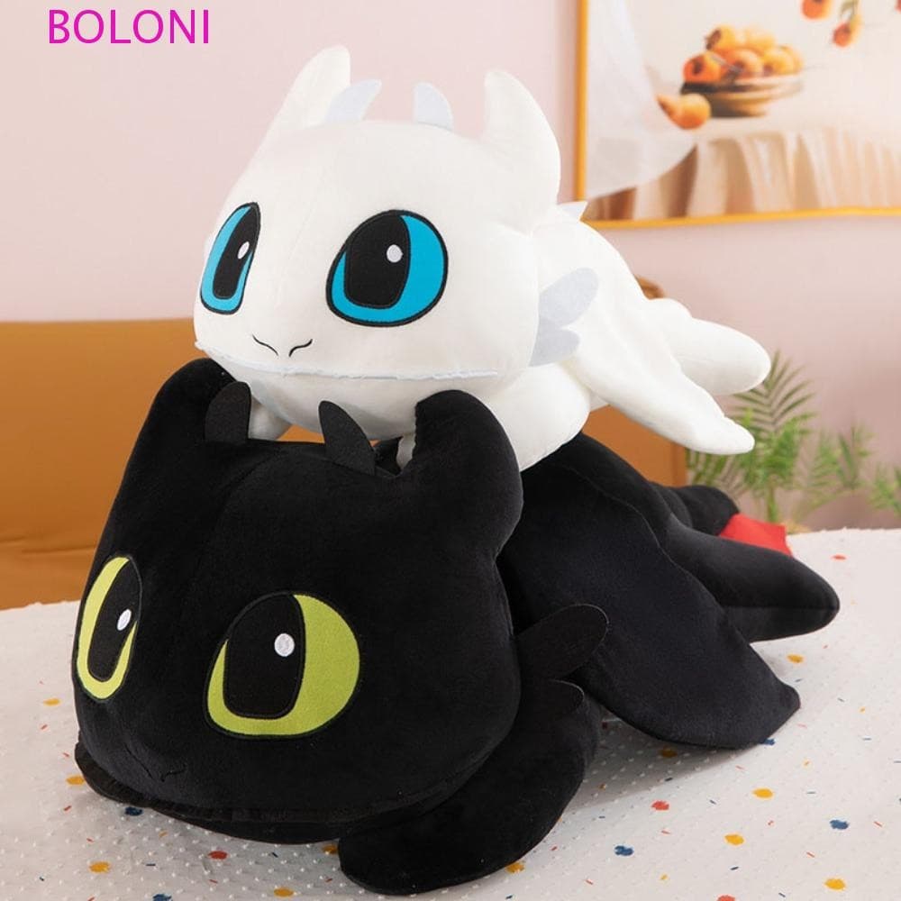 BOLONI Como Treinar O Seu Dragão De Pelúcia , Figura De Anime Boneca De Desdentado De 30cm , Animal De Desenho Animado