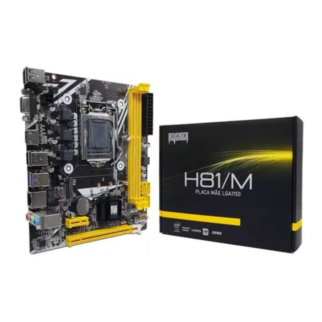 Placa Mãe Revenger Chipset H81 Processadores Intel Core 4ª Geração LGA 1150