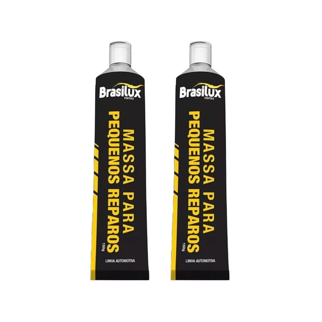 2 Massa para Pequenos Reparos Automotiva Autos Funilaria 150g Pronta Uso