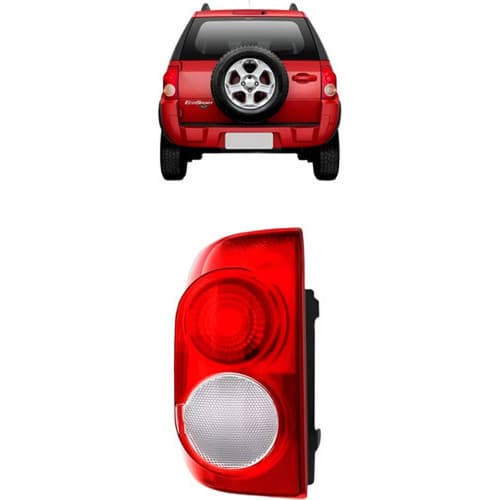 Lanterna Traseira Ecosport Xl 2008 09 10 11 2012 Cristal