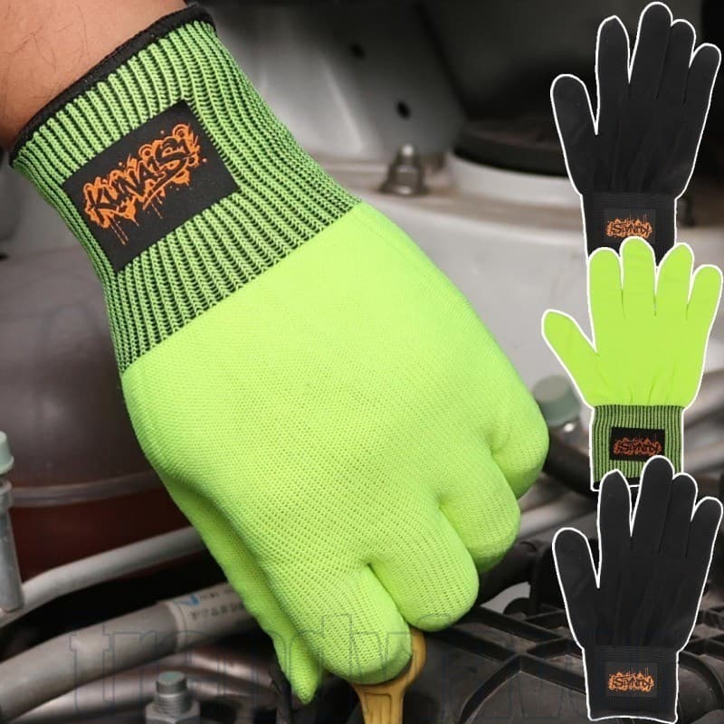 2-1Pair Luvas Profissionais De Filme Para Carro-De Trabalho Com Dedos Inteiros-Luva De Jardinagem-Antiderrapante , Resis