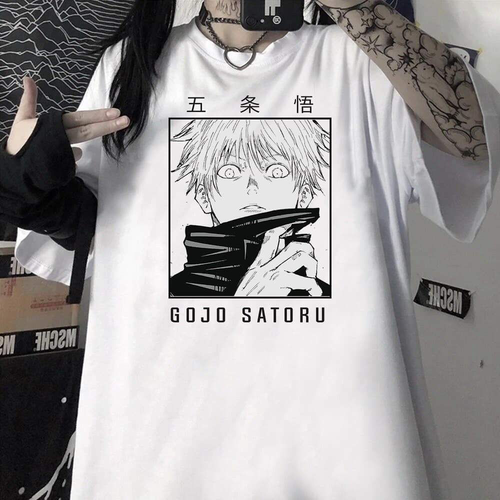 Camiseta Gojou Jujutsu Gojo Satoru no Kaisen Unissex Envio Imediato - K N