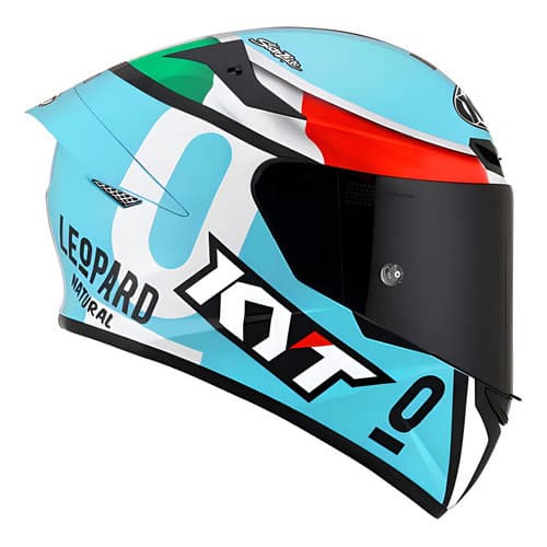 Capacete Moto Kyt Tt Course Dalla Porta Equipe Leoapard Tamanho Do Capacete 62 Cor Azul Desenho Itália - Dalla Porta