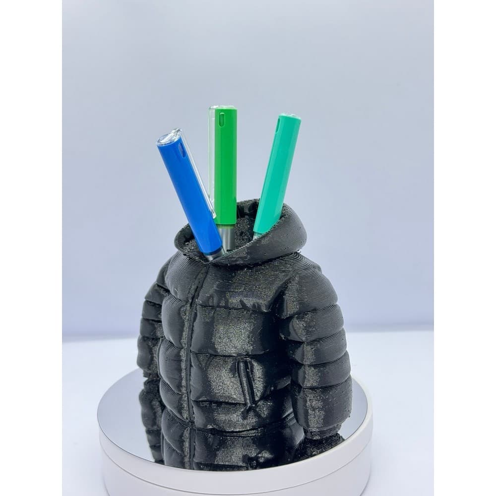 Porta-Lápis Estilo Jaqueta Puffer - Decoração Criativa E Cool