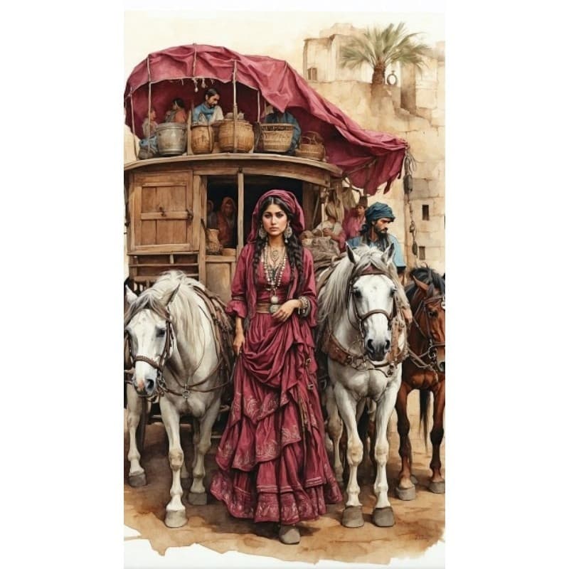 Quadro Decorativo Charrete de Ciganos  ENVIO IMEDIATO