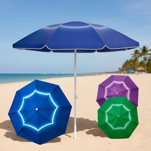 Guarda Sol 1,90m Reforçado Praia Piscina Camping Verão Luxo