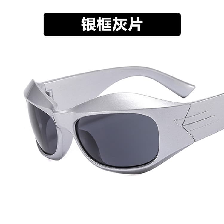Óculos de Sol Cyber Y2K Punk para Mulheres e Homens, Óculos de Sol Esportivos Quadrados para Senhoras, Óculos Steampunk
