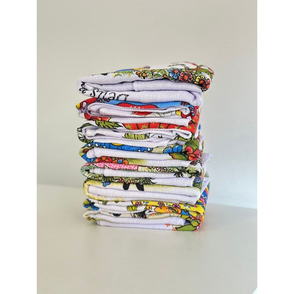 Pano De Prato GRANDE 75x45 Estampado KIT até 10 peças