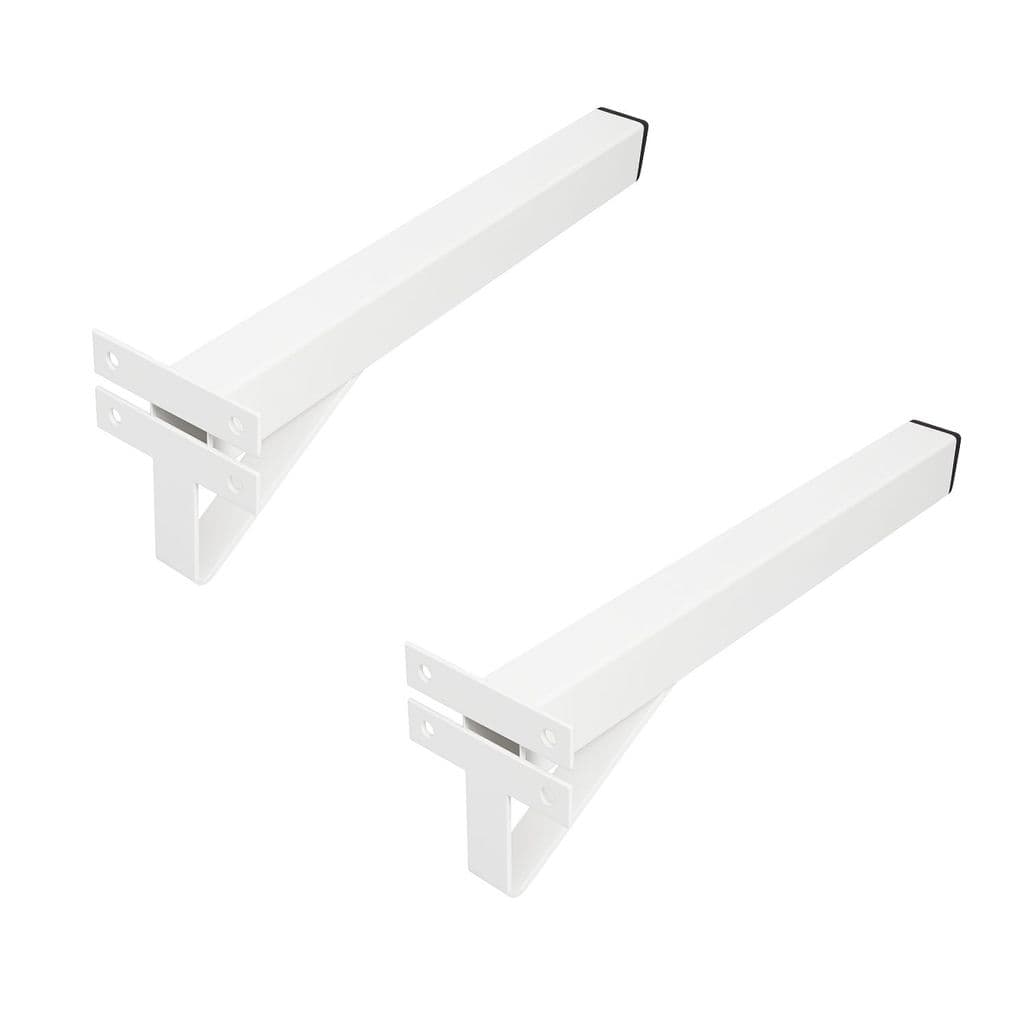Kit 2 Suportes Tubulares 4 Furos de Parafusar 50cm Reforçado - NV458P