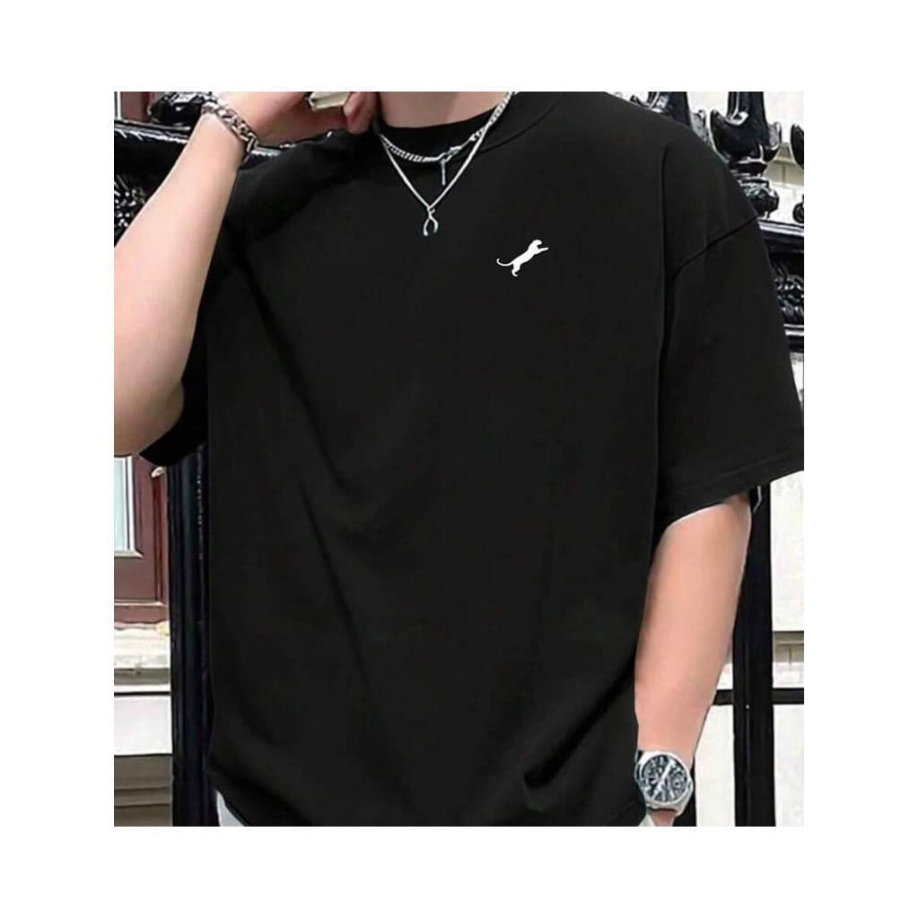 Camiseta Masculina 100% Algodão Estampa Onça Casual Malha Premium Confortável Alta Qualidade Uso Diário
