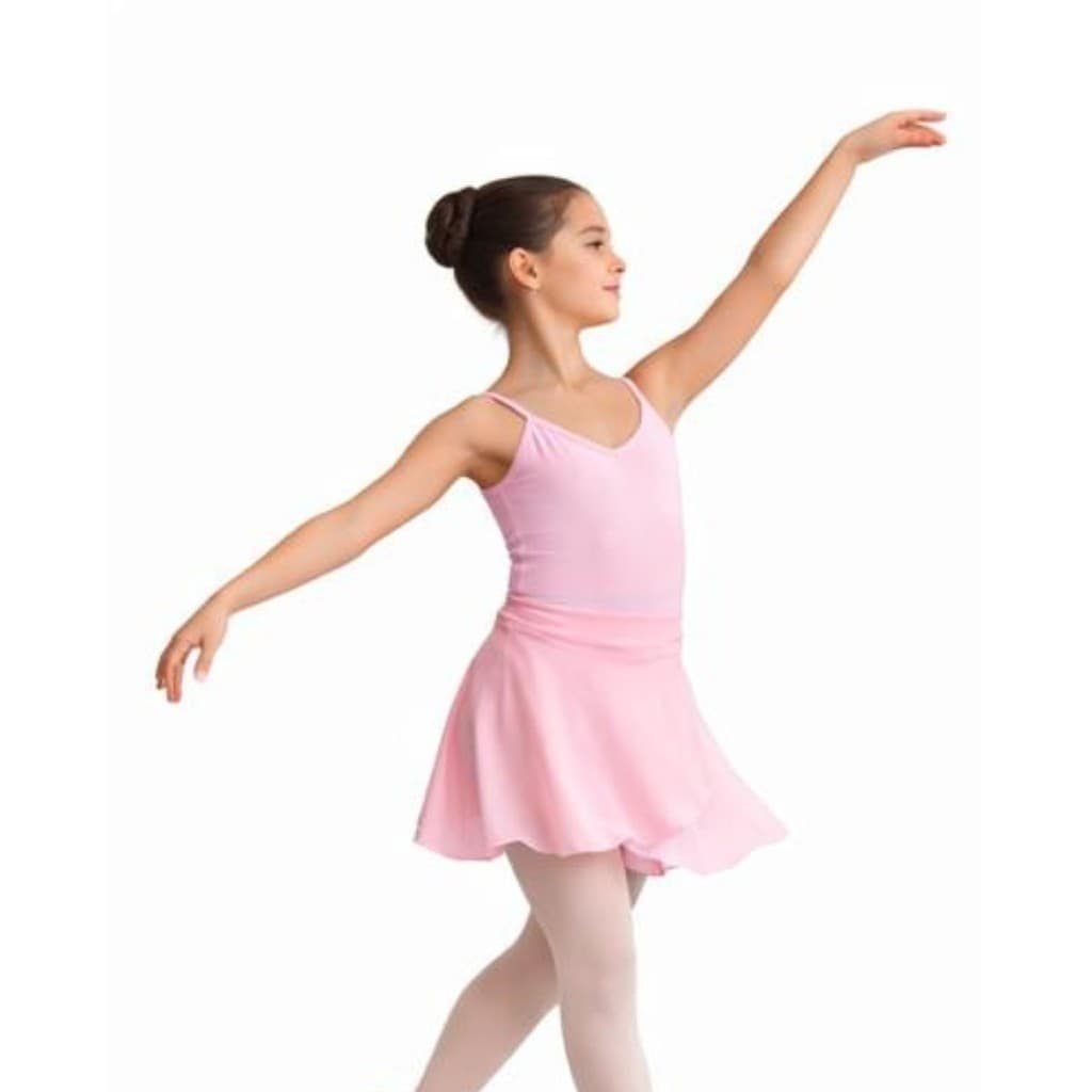 Kit Collant Princesa com Saia Transpassada Brinde Tiara Ballet Infantil com Forro Conjunto Bailarina