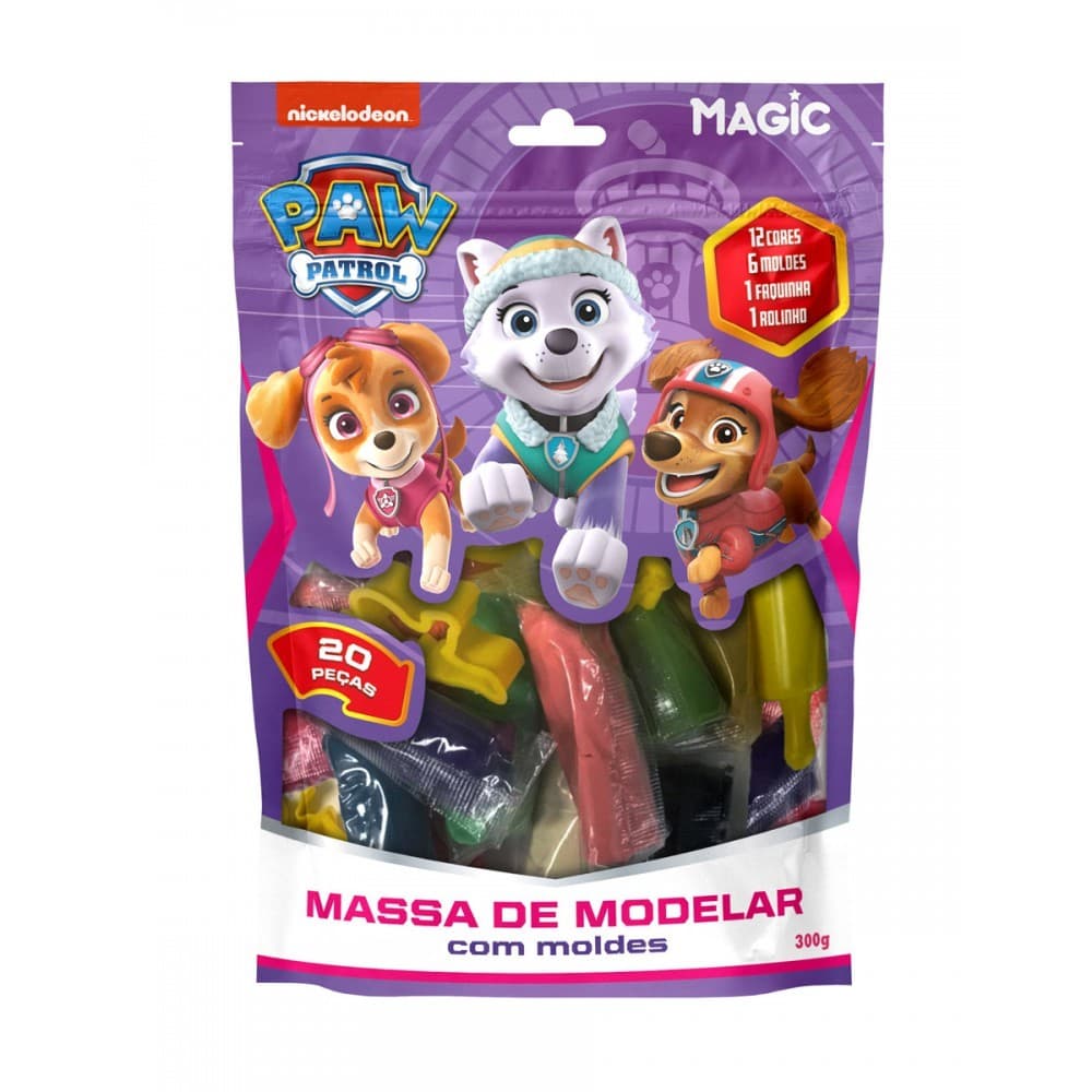 Massa de Modelar 300g com 12 Cores e 2 Acessórios - Everst e