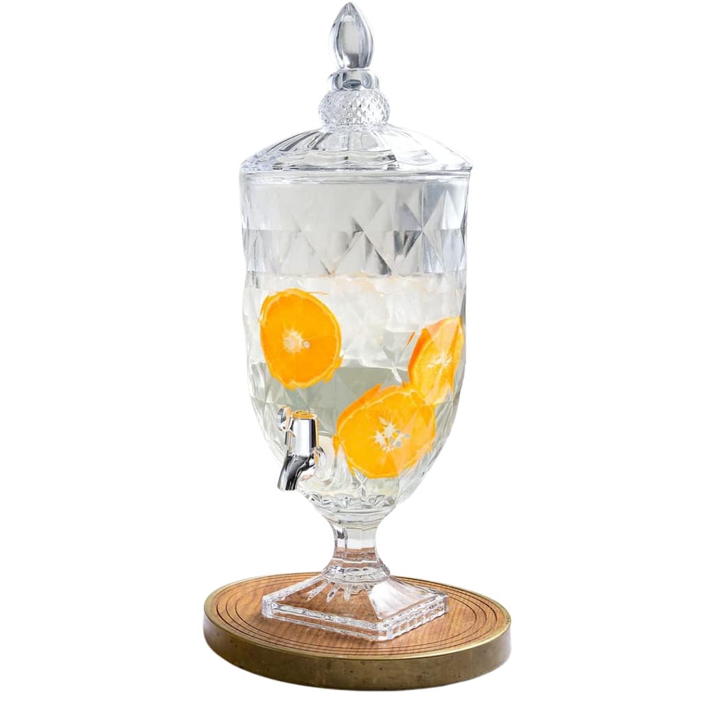 Suqueira de Vidro Allmix Diamond 4,5L com Tampa e Torneira Elegância e Praticidade