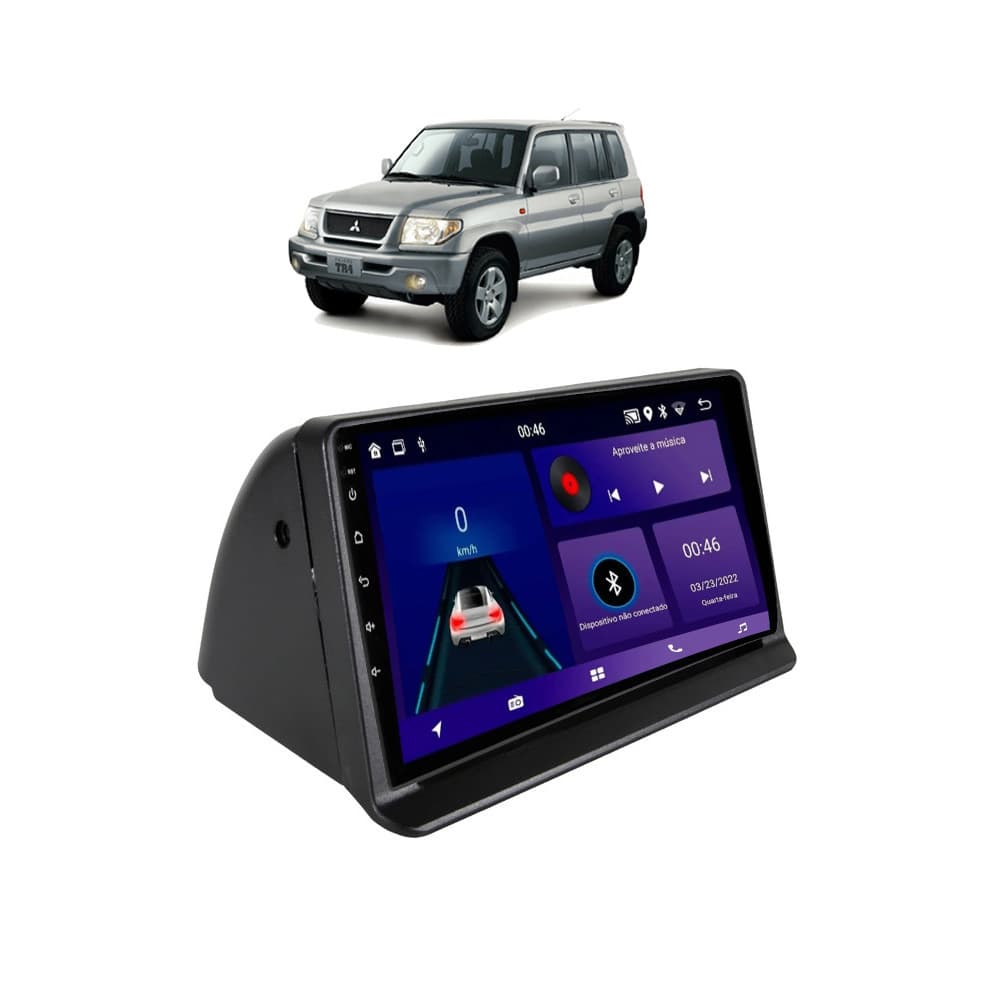 Kit Multimídia Pajero TR4 1991 / 2009 9 Pol Android Carplay 2/32GB - Roadstar 915BR