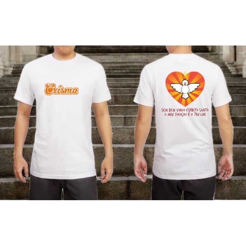 Camiseta UNISSEX Crisma, Igreja, Católico, Religiosa