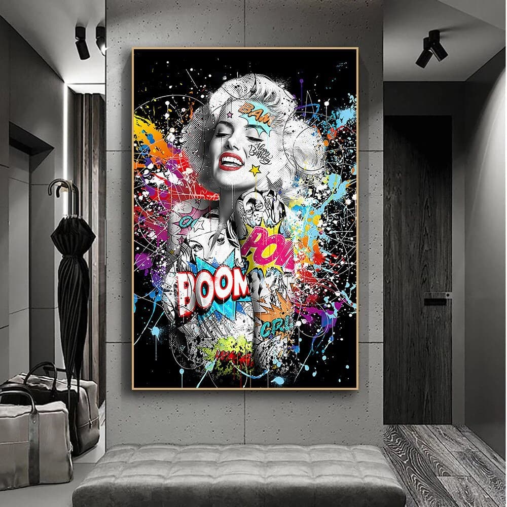 Quadro Decorativo Marilyn Monroe Grafite 60x40