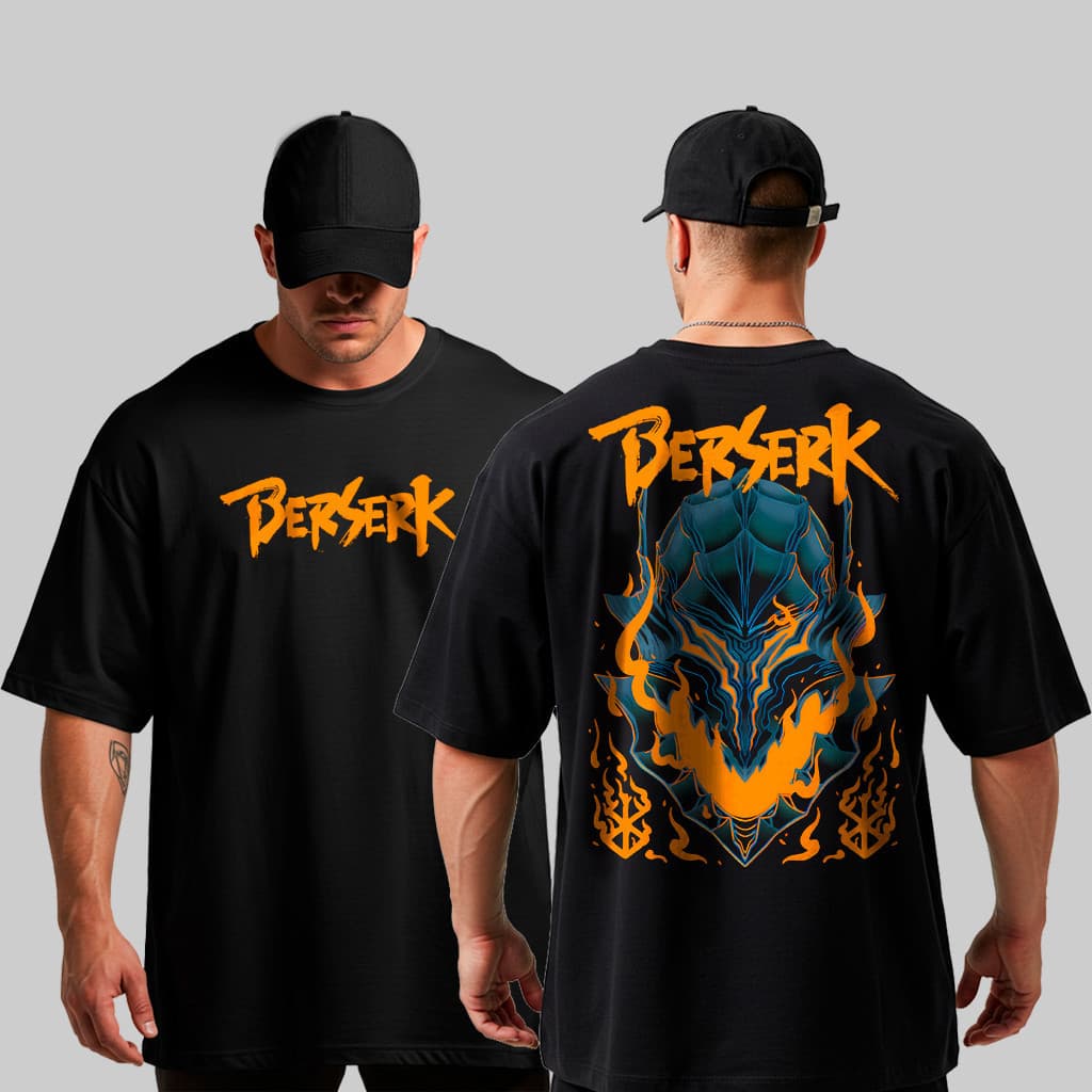 Camiseta  Oversized confortavel [Camiseta Premium em Algodão Puro]GXG Camiseta Oversized Berserk Masculina Musculação Al
