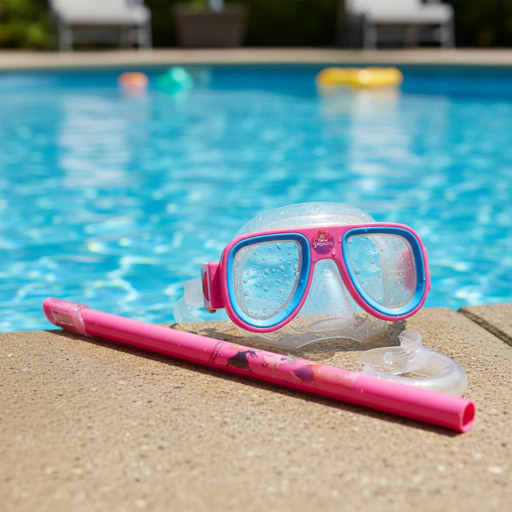 kit de mergulho infantil - Óculos De Mergulho e Snorkel Princesas ( equipamento de mergulho infantil  )