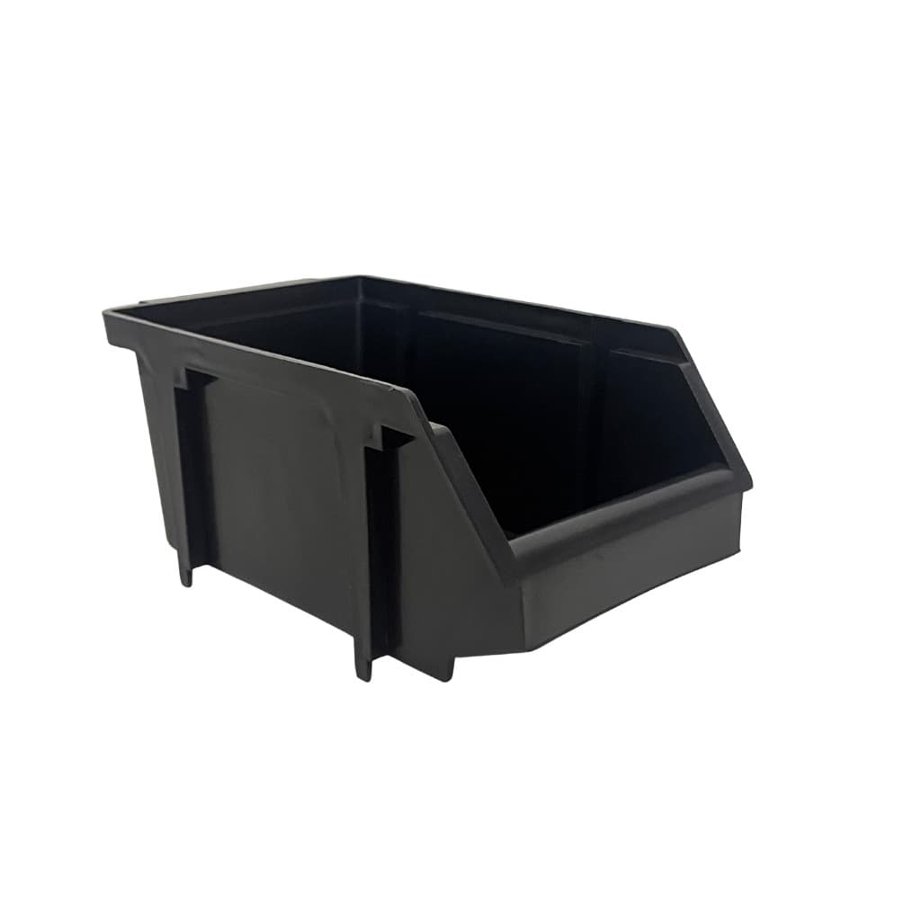Kit Caixas Gaveteiro Bin Organizadores Parafusos Pequenos Plástico Preto N°03 Resistente Empilhavel