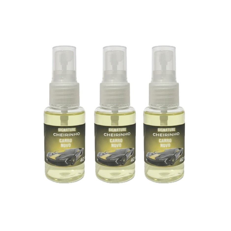 3 Unidades Aromatizante Spray Carro Novo Perfume Automotivo Concentrado