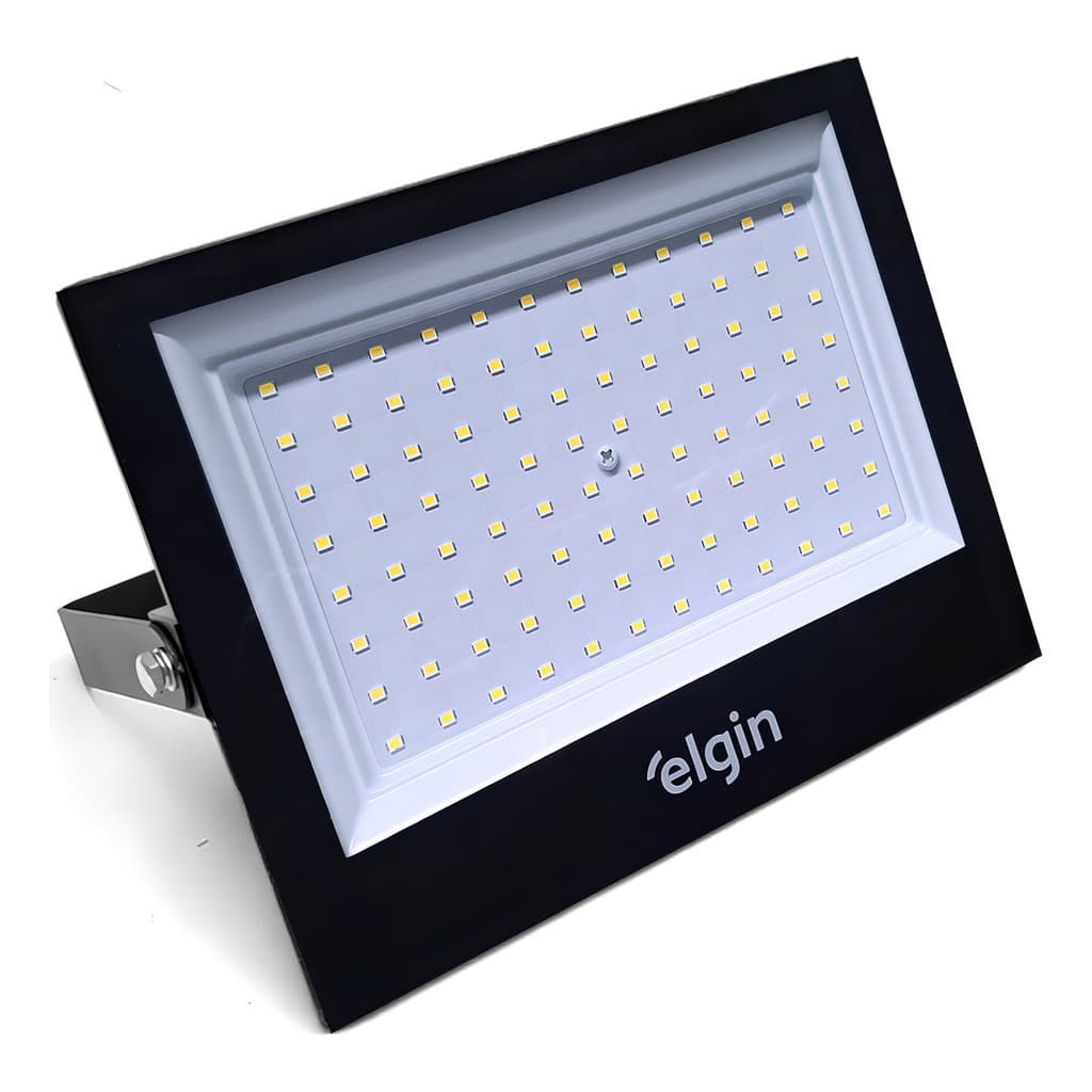 Projetor Led 150w Elgin 6500k Monofásico Branco Frio Carcaça