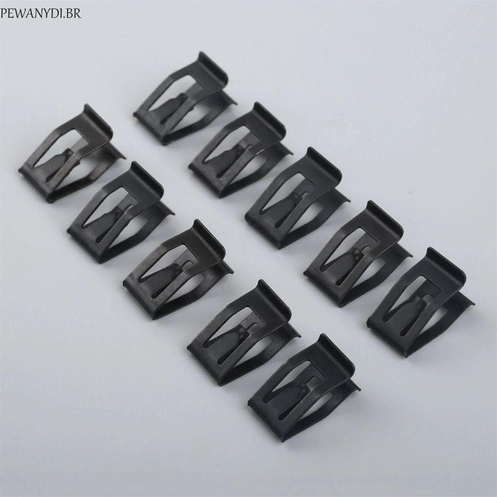 PEWANYDI 10 Peças Prendedor De Painel Fixadores De Carro Placa De Acabamento Interior Rebite Preto Clipe De Metal Retent