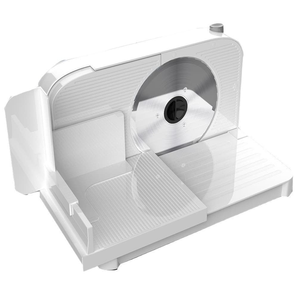 Fatiador Elétrico de Alimentos em Alumínio 110V/220V – Cortador para Carnes, Frios, Queijos e Legumes