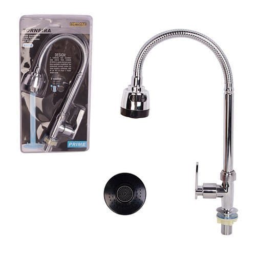 Torneira Mesa Gourmet Ducha Extraível Inox Alta Pressão Flexível Design Moderno Cozinha