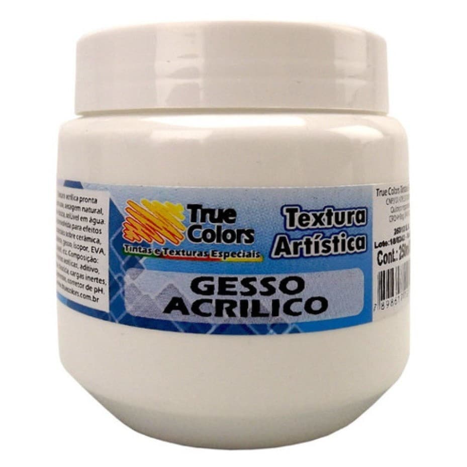 Gesso Acrílico True Colors 250ml Textura Artística