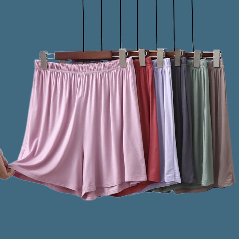 Cintura alta Modal Plus Size Shorts feminino verão gordura mm solto All-Match calças casuais finas calças de perna larga