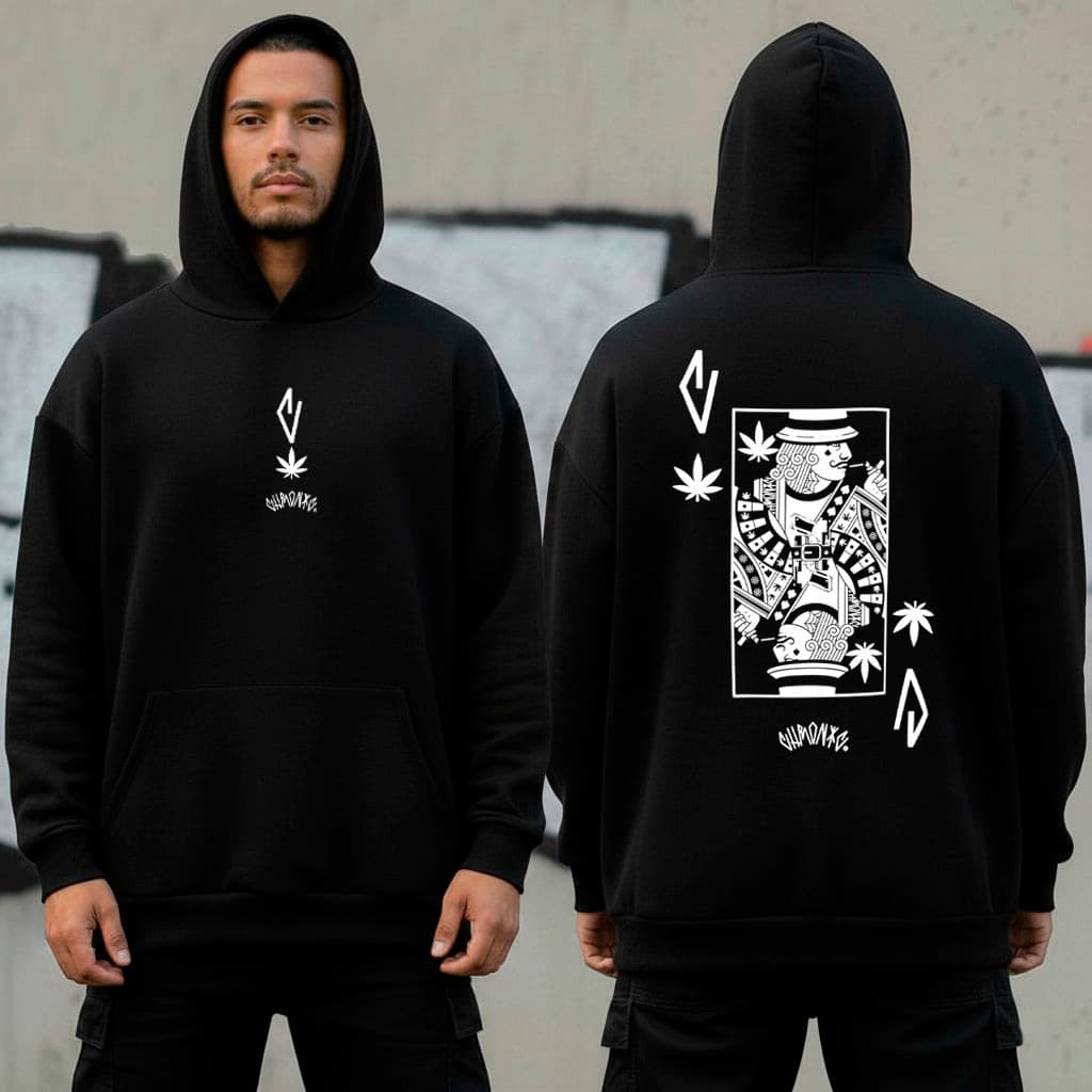 Moletom Canguru Chronic Cartas 100% Algodão Unissex Moda Inverno Coleção Streetwear Envio Rápido