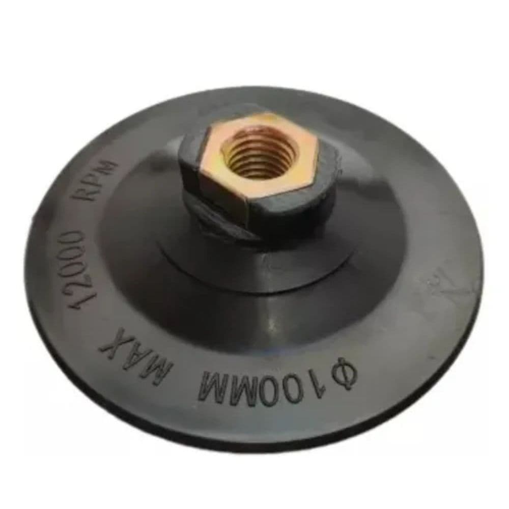 Suporte Prato Para Lixa Velcro 100Mm x M14 Uzzy