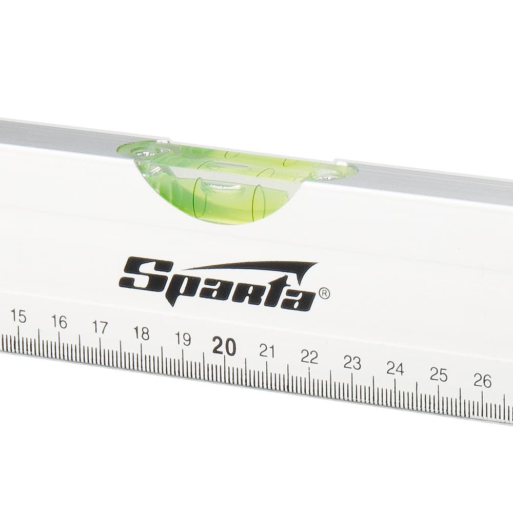Nível Alumínio Escala Graduada 10pol 250mm 2 Bolhas 1p SPARTA