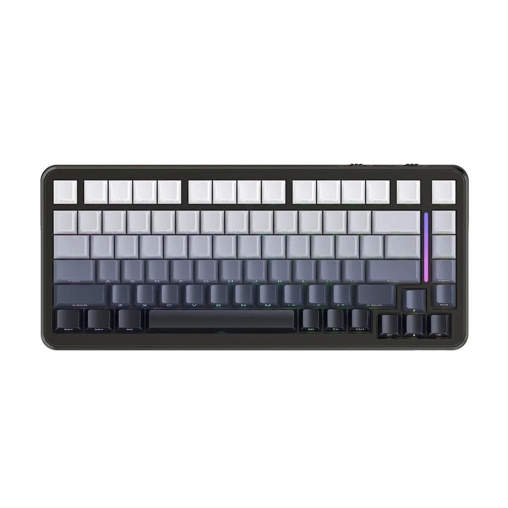 Teclado Mecânico Para Jogos Sem Fio Attack Shark M86 75 % 82 Teclas RGB Junta Hot Swap Tri-Mode Bluetooth Com 4000mAh